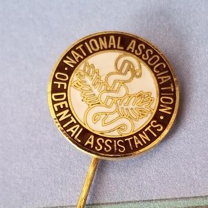 Dental assistant pin National Association of Dental Assistants stickpin lapel